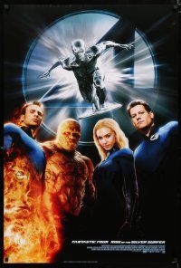 1d012 4: RISE OF THE SILVER SURFER style B DS 1sh '07 Jessica Alba, Michael Chiklis, Chris Evans!