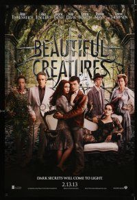 1d084 BEAUTIFUL CREATURES teaser DS 1sh '13 Alden Ehrenreich, Alice Englert, Jeremy Irons!