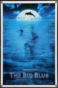 1d095 BIG BLUE int'l 1sh '88 Luc Besson's Le Grand Bleu, cool image of dolphin!