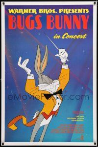 1d135 BUGS BUNNY IN CONCERT 1sh '90 great cartoon image of Bugs conducting orchestra!
