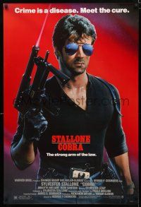 1d161 COBRA 1sh '86 crime is a disease and Sylvester Stallone is the cure!