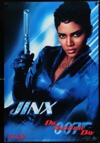 1d227 DIE ANOTHER DAY teaser 1sh '02 James Bond, great portrait of sexy Halle Berry as Jinx!