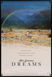 1d246 DREAMS DS 1sh '90 directed by Akira Kurosawa, produced by Steven Spielberg!