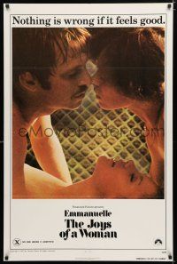 1d258 EMMANUELLE 2 THE JOYS OF A WOMAN 1sh '76 Sylvia Kristel, nothing is wrong if it feels good!