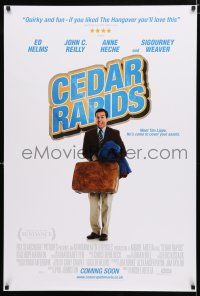 1d151 CEDAR RAPIDS advance DS English 1sh '11 John C. Reilly, great image of wacky Ed Helms!