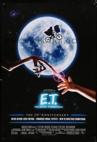 1d253 E.T. THE TERRESTRIAL DS Canadian 1sh R2002 Drew Barrymore, Spielberg, bike over the moon