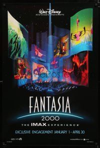 1d277 FANTASIA 2000 advance DS 1sh '99 Walt Disney cartoon set to classical music!