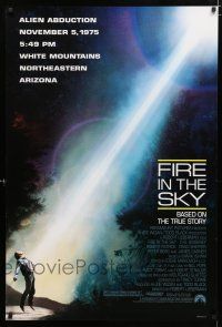 1d290 FIRE IN THE SKY DS 1sh '93 D.B. Sweeney, Robert Patrick, alien abduction!