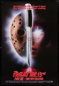 1d304 FRIDAY THE 13th PART VII int'l 1sh '88 Jason is back, but someone's waiting, slasher horror!