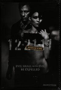1d319 GIRL WITH THE DRAGON TATTOO teaser DS 1sh '11 Daniel Craig, Rooney Mara in title role!