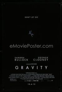 1d338 GRAVITY 10.4.13 advance DS 1sh '13 Sandra Bullock, George Clooney, adrift in space!
