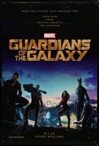 1d347 GUARDIANS OF THE GALAXY teaser DS 1sh '14 Zoe Saldana, Marvel Comics sci-fi!