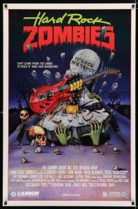 1d355 HARD ROCK ZOMBIES 1sh '85 wild art, they came from the grave to rock n' rave & misbehave!