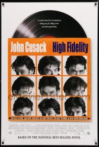 1d369 HIGH FIDELITY DS 1sh '00 John Cusack, great record album & sleeve design!