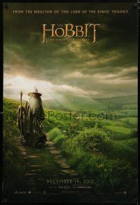 1d374 HOBBIT: AN UNEXPECTED JOURNEY teaser DS 1sh '12 cool image of Ian McKellen as Gandalf!
