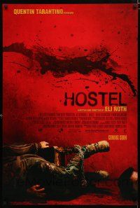 1d378 HOSTEL int'l advance DS 1sh '05 Jay Hernandez, image of person in chains, Eli Roth gore-fest!