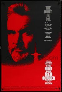 1d388 HUNT FOR RED OCTOBER 1sh '90 Russian military submarine captain Sean Connery, the hunt is on