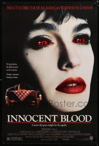 1d412 INNOCENT BLOOD DS 1sh '92 Casaro art of vampire Anne Parillaud, directed by John Landis!
