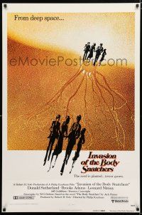 1d417 INVASION OF THE BODY SNATCHERS advance 1sh '78 Philip Kaufman, cool creepy image!