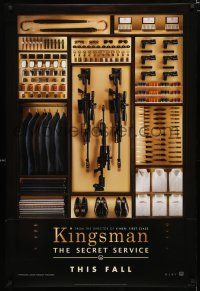1d447 KINGSMAN: THE SECRET SERVICE style A teaser DS 1sh '14 Mark Hamill, Samuel L. Jackson, Firth!