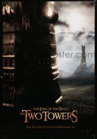1d494 LORD OF THE RINGS: THE TWO TOWERS teaser 1sh '03 Peter Jackson epic, J.R.R. Tolkien!