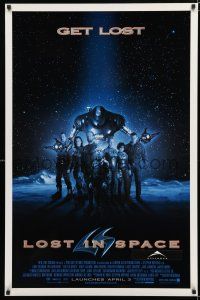 1d497 LOST IN SPACE advance 1sh '98 William Hurt, Matt LeBlanc, Heather Graham, Gary Oldman!
