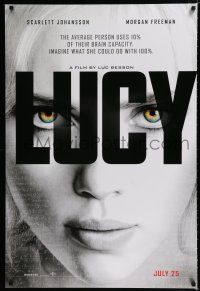 1d501 LUCY teaser DS 1sh '14 cool image of Scarlett Johansson in the title role!
