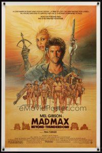 1d505 MAD MAX BEYOND THUNDERDOME 1sh '85 art of Mel Gibson & Tina Turner by Richard Amsel!