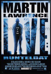 1d527 MARTIN LAWRENCE LIVE: RUNTELDAT advance 1sh '02 many great images of Martin Lawrence!