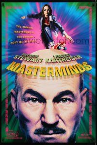 1d529 MASTERMINDS DS 1sh '97 great image of Patrick Stewart, Roger Christian!