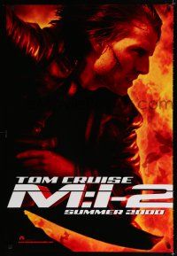 1d549 MISSION IMPOSSIBLE 2 teaser DS 1sh '00 Tom Cruise, sequel directed by John Woo!