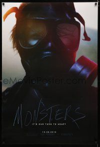 1d556 MONSTERS teaser DS 1sh '10 Gareth Edwards, cool image of man in gas mask!