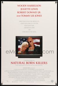 1d584 NATURAL BORN KILLERS DS 1sh '94 Oliver Stone, Woody Harrelson & Juliette Lewis!