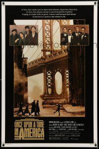 1d604 ONCE UPON A TIME IN AMERICA 1sh '84 De Niro, James Woods, directed by Sergio Leone!