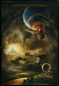 1d608 OZ: THE GREAT & POWERFUL teaser DS 1sh '13 Sam Raimi directed, Disney, hot air balloon art!