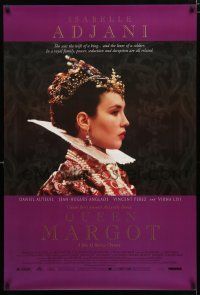 1d644 QUEEN MARGOT 1sh '94 La Reine Margot, super close up of beautiful Isabelle Adjani!