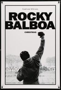 1d667 ROCKY BALBOA teaser DS 1sh '06 boxing, director & star Sylvester Stallone w/fist in air!