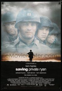 1d680 SAVING PRIVATE RYAN DS 1sh '98 Steven Spielberg, Tom Hanks, the mission is a man!
