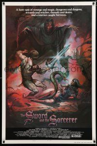 1d752 SWORD & THE SORCERER style B 1sh '82 magic, dungeons, dragons, art by Peter Andrew J.!