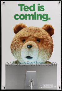 1d756 TED 1sh '12 Mark Wahlberg, Mila Kunis, image of teddy bear using Mac, rare wilding!