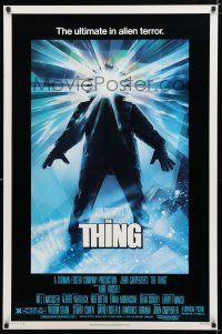 1d766 THING 1sh '82 John Carpenter classic sci-fi horror, Drew Struzan art!