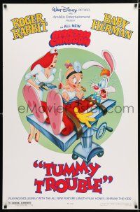 1d793 TUMMY TROUBLE DS 1sh '89 Roger Rabbit & sexy nurse Jessica with doctor Baby Herman!