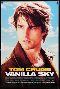 1d799 VANILLA SKY advance DS 1sh '01 Tom Cruise loves sexy Penelope Cruz AND Cameron Diaz!