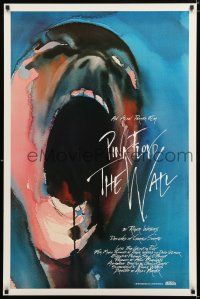 1d807 WALL heavy stock 1sh '82 Pink Floyd, Roger Waters, classic Gerald Scarfe rock & roll artwork!
