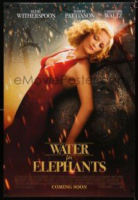 1d813 WATER FOR ELEPHANTS style C int'l advance DS 1sh '11 cool image of Reese Witherspoon!