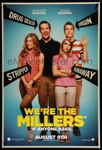1d819 WE'RE THE MILLERS teaser DS 1sh '13 Jennifer Aniston, Jason Sudeikis, Emma Roberts & Poulter!