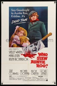 1d828 WHO SLEW AUNTIE ROO 1sh '71 mad Shelley Winters, say goodnight, it's dead time!