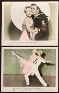 1e033 3 SAILORS & A GIRL 10 color 8x10 stills '54 Jane Powell w/ Gordon MacRae, Nelson & Leonard!