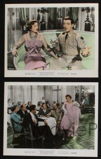 1e232 AMBASSADOR'S DAUGHTER 4 color 8x10 stills '56 Olivia de Havilland, Myrna Loy, Adolphe Menjou!