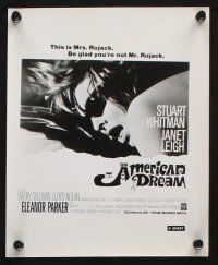 1e751 AMERICAN DREAM 7 8x10 stills '66 Norman Mailer, Stuart Whitman, Eleanor Parker, great candid!